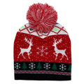 Empire Cove Winter Holiday Christmas Beanie with Yarn Pom Pom Holiday Gifts-Reindeer-