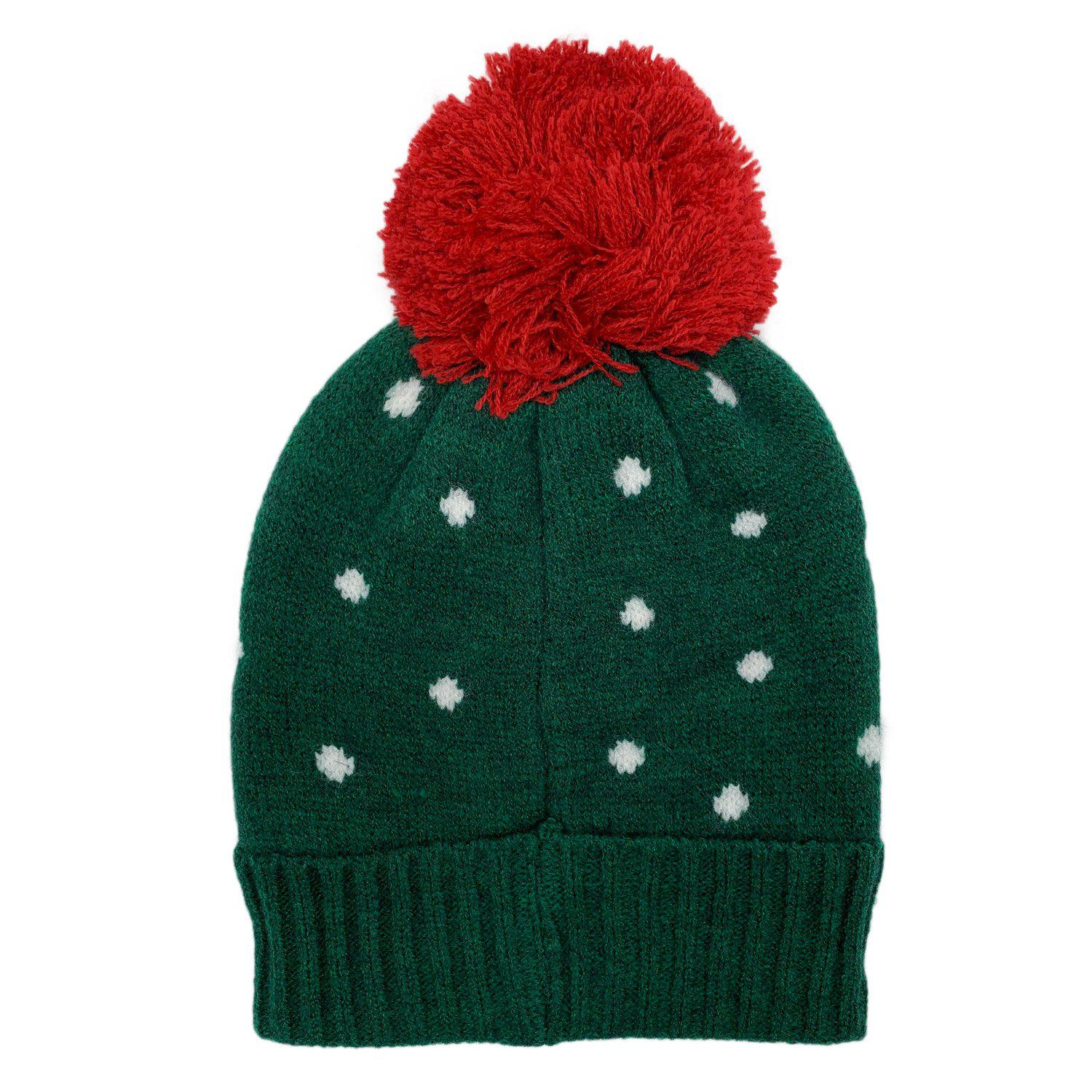 Empire Cove Winter Holiday Christmas Beanie with Yarn Pom Pom Holiday Gifts-Ho Ho Ho-