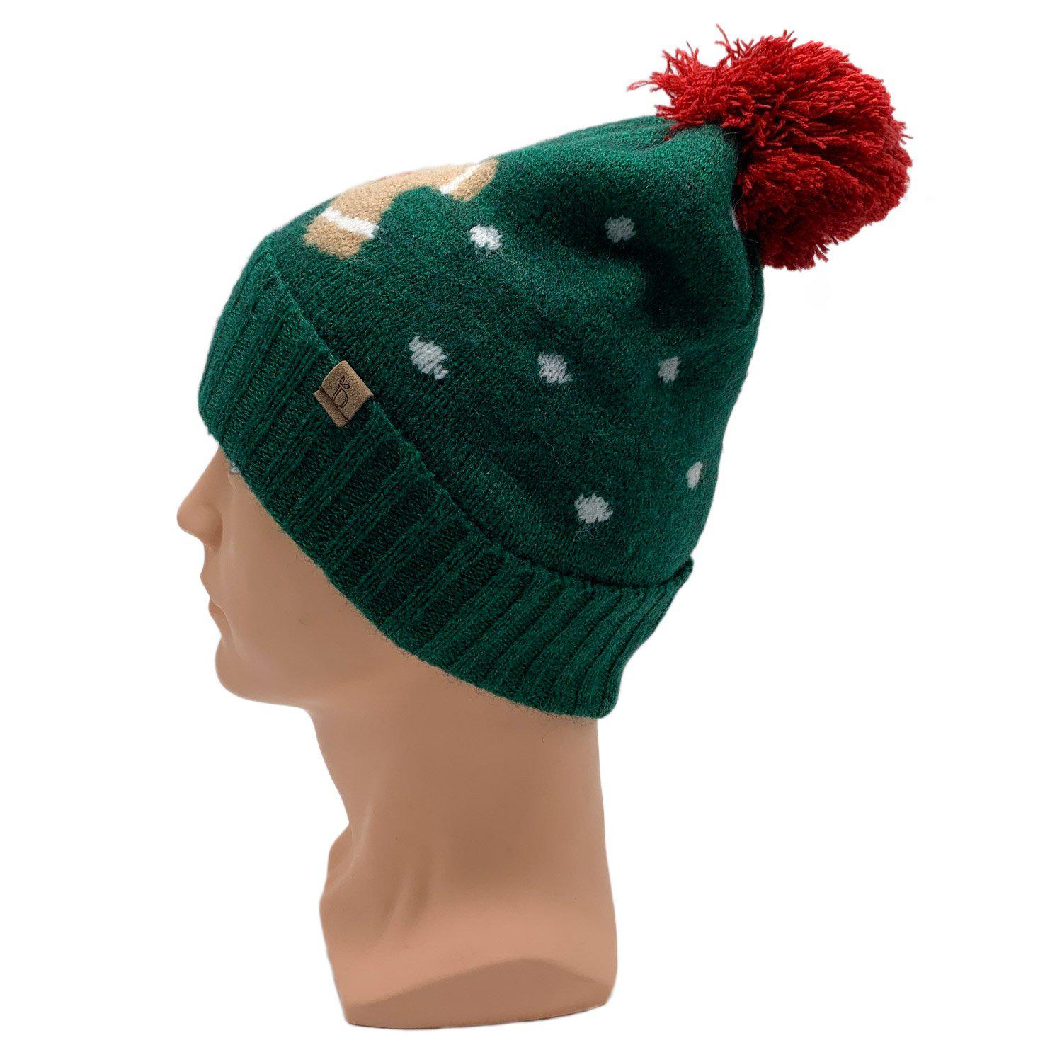 Empire Cove Winter Holiday Christmas Beanie with Yarn Pom Pom Holiday Gifts-Ho Ho Ho-