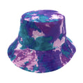 Empire Cove Tie Dye Ice Crumple Bucket Hat Reversible Fisherman Cap Women Men-Purple-