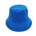 Empire Cove Terry Cloth Bucket Hat Fisherman Cap Women Men Summer Beach Sun Hat-Blue-