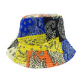 Empire Cove Paisley Bandana Design Bucket Hat Reversible Fisherman Cap Women Men-Orange-