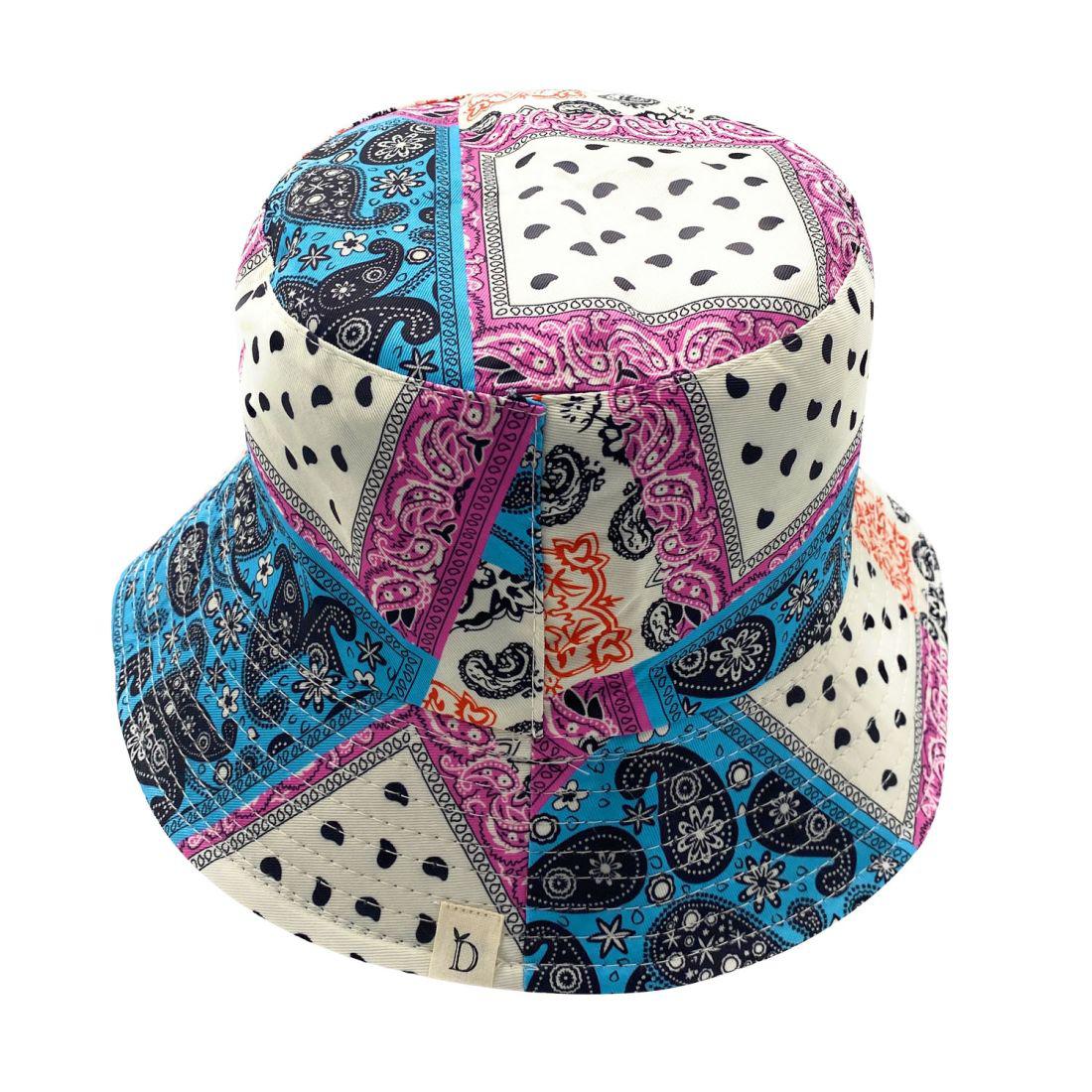Empire Cove Paisley Bandana Design Bucket Hat Reversible Fisherman Cap Women Men-Mint-