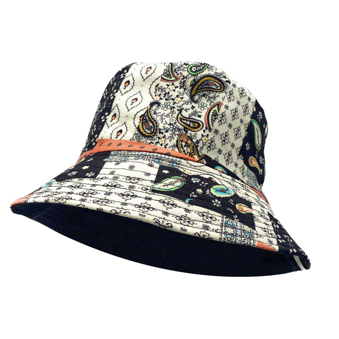 Empire Cove Paisley Bandana Design Bucket Hat Reversible Fisherman Cap Women Men-Mint-