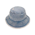 Empire Cove Womens Distressed Denim Bucket Hat Fishermans Cotton Blue-Dark Denim-