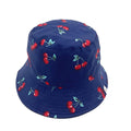 Empire Cove Fruit Print Bucket Hat Reversible Fisherman Cap Women Men Summer-Cherries-