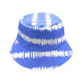 Empire Cove Tie Dye Stripes Bucket Hat Reversible Fisherman Cap Women Men Summer-Blue-