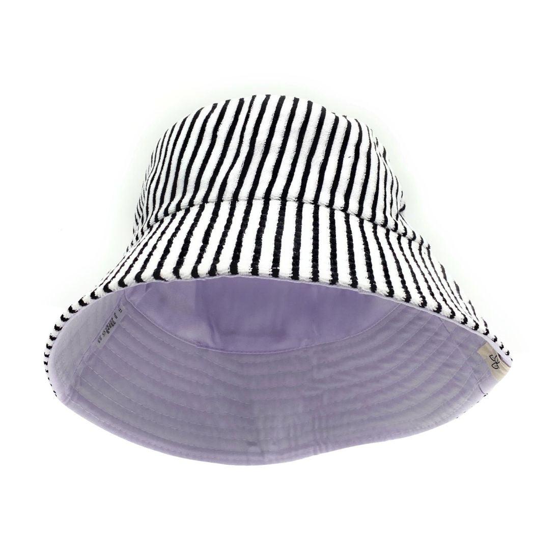 Empire Cove Stripe Terry Cloth Bucket Hat Fisherman Cap Women Men Summer Sun Hat-Orange-