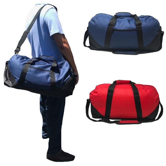 30 Lot Large 21inch Duffle Bags Two Tone Work Travel Sports Gym Carry-On Luggage Wholesale Bulk-