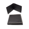 Empire Cove VIP Classic Genuine Leather Slim Bifold Wallets Side Flip ID Compartment-Brown-