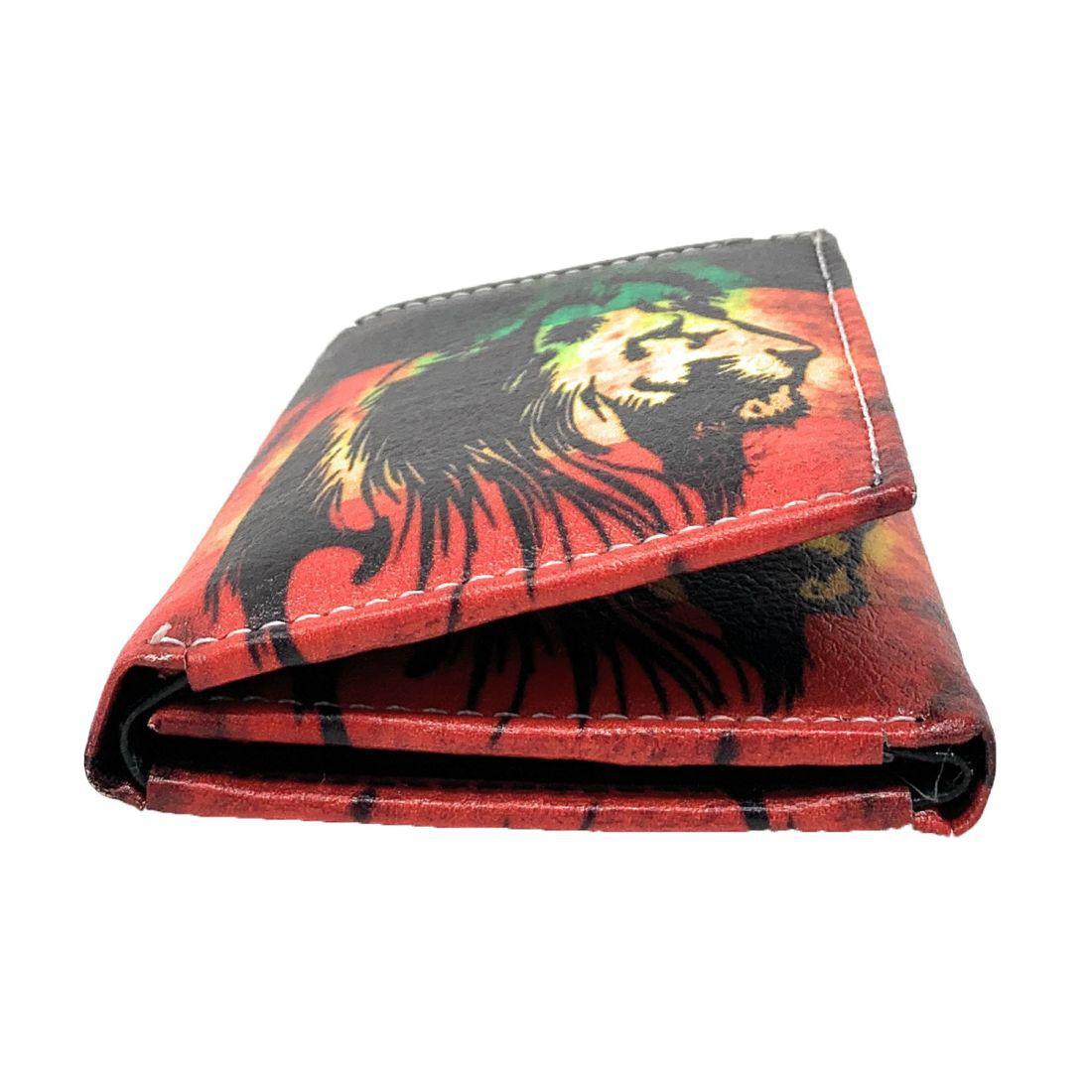 Jamaican Rasta Trifold Wallets In Gift Box Mens Womens Kids-Rasta (Trifold)-