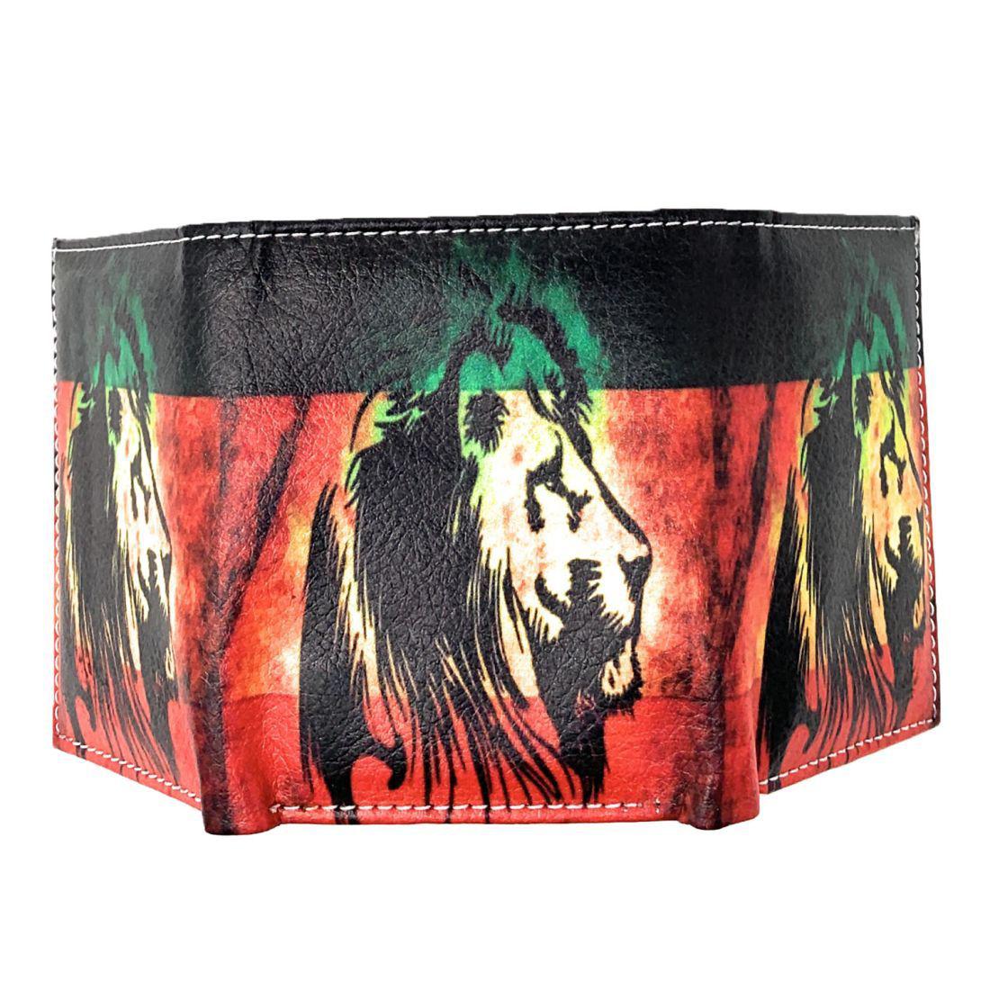 Jamaican Rasta Trifold Wallets In Gift Box Mens Womens Kids-Rasta (Trifold)-