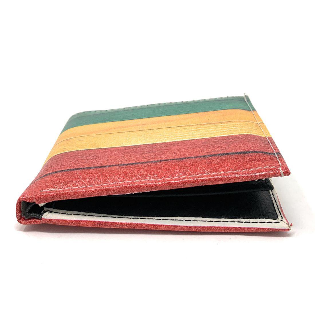 Jamaican Rasta Trifold Wallets In Gift Box Mens Womens Kids-Rasta (Trifold)-