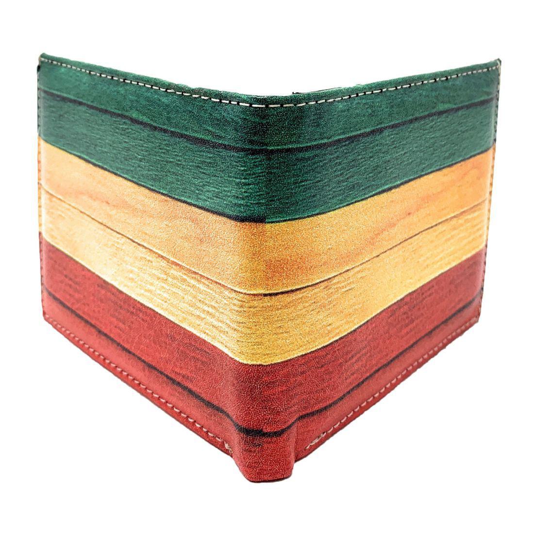 Jamaican Rasta Trifold Wallets In Gift Box Mens Womens Kids-Rasta (Trifold)-