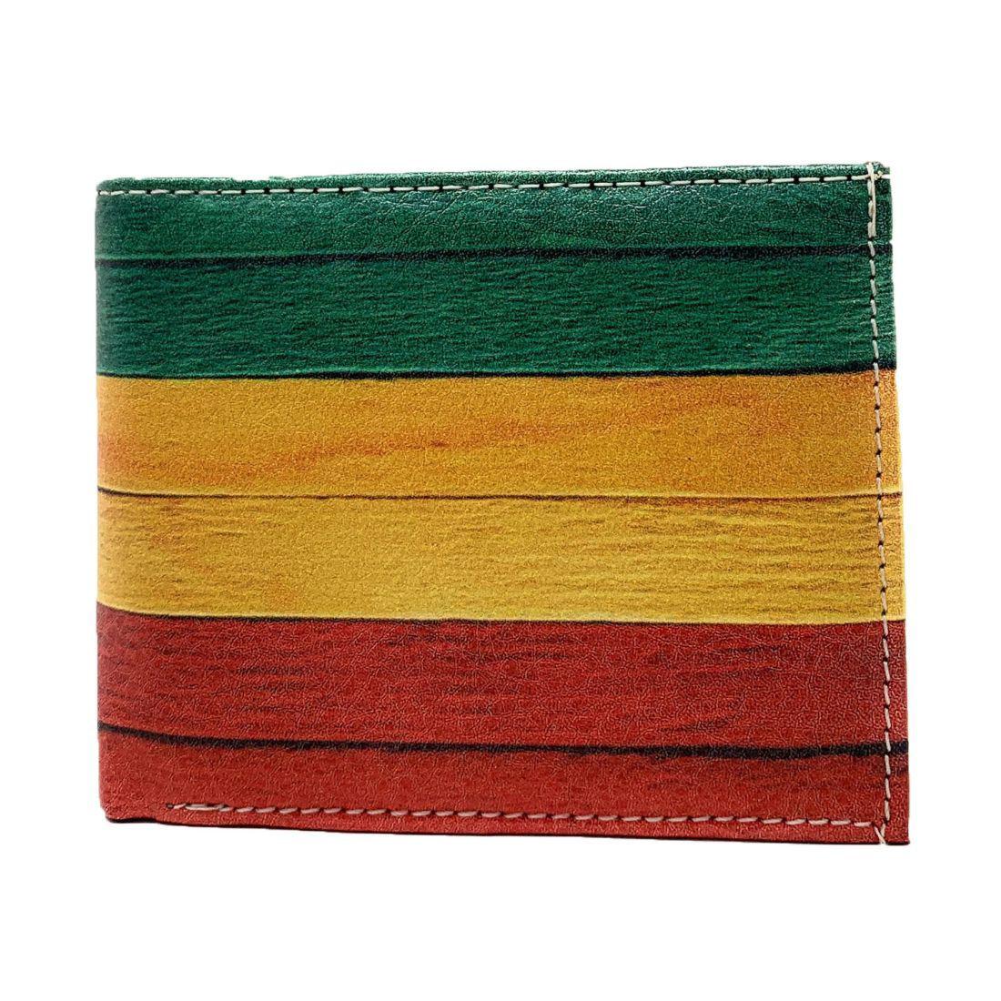 Jamaican Rasta Trifold Wallets In Gift Box Mens Womens Kids-Rasta (Trifold)-