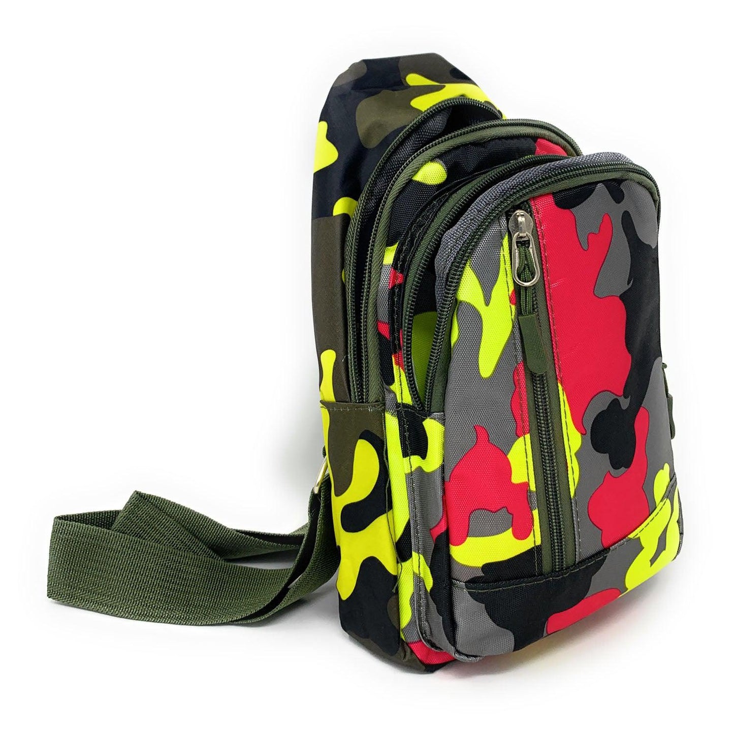 Empire Cove Camo Chest Crossbody Sling Shoulder Bag Backpack-Blue-