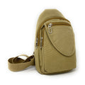 Empire Cove Canvas Cotton Crossbody Sling Bag Backpack Chest Shoulder Bag-Khaki-