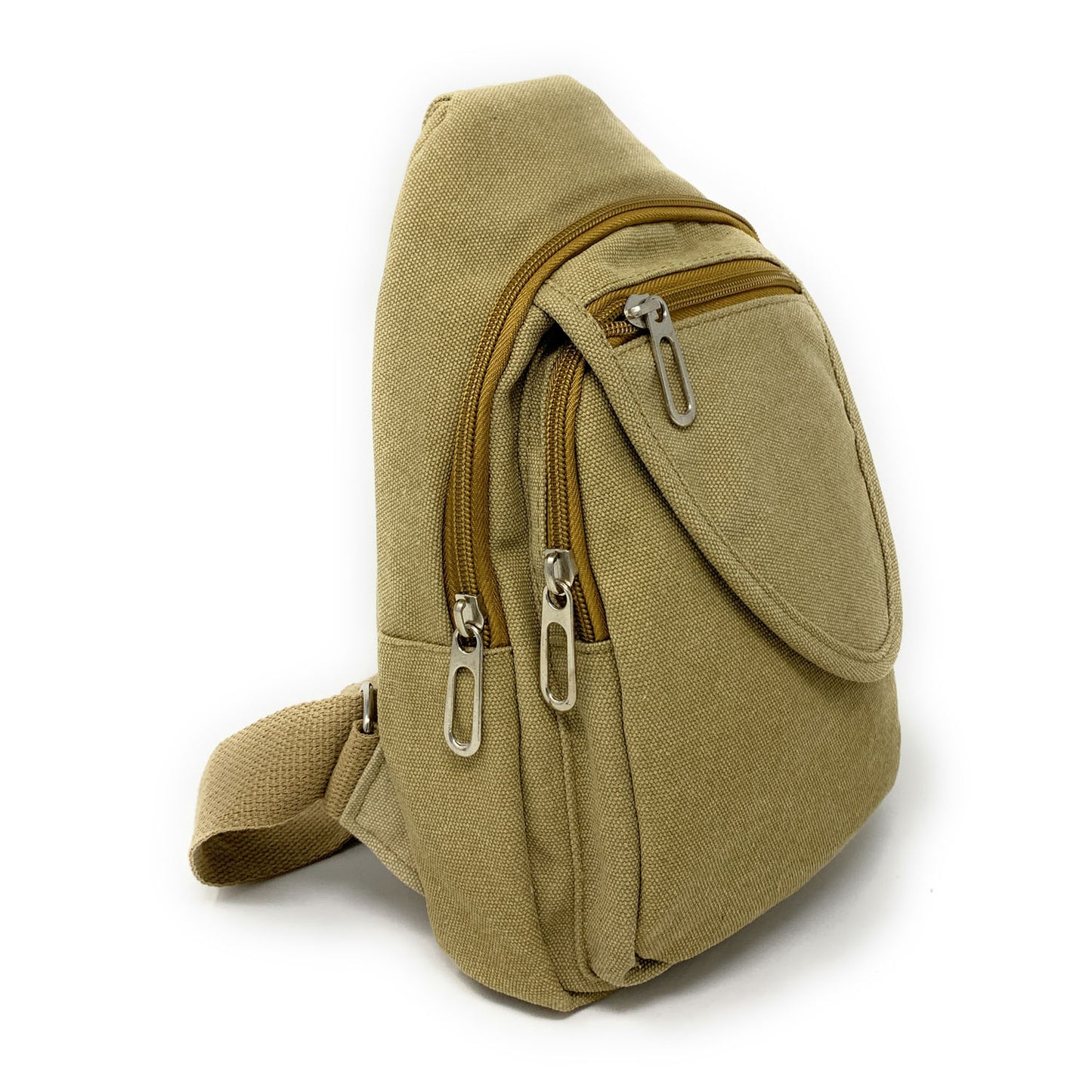 Empire Cove Canvas Cotton Crossbody Sling Bag Backpack Chest Shoulder Bag Black