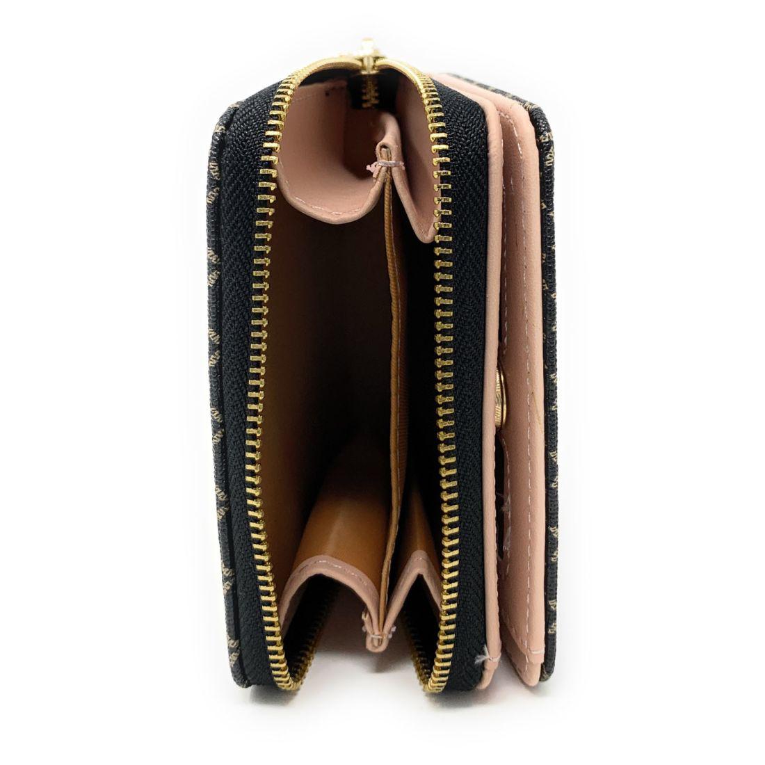 Empire Cove Stylish Printed Bifold Wallets for Women Ladies Teens Card Holder-Black-