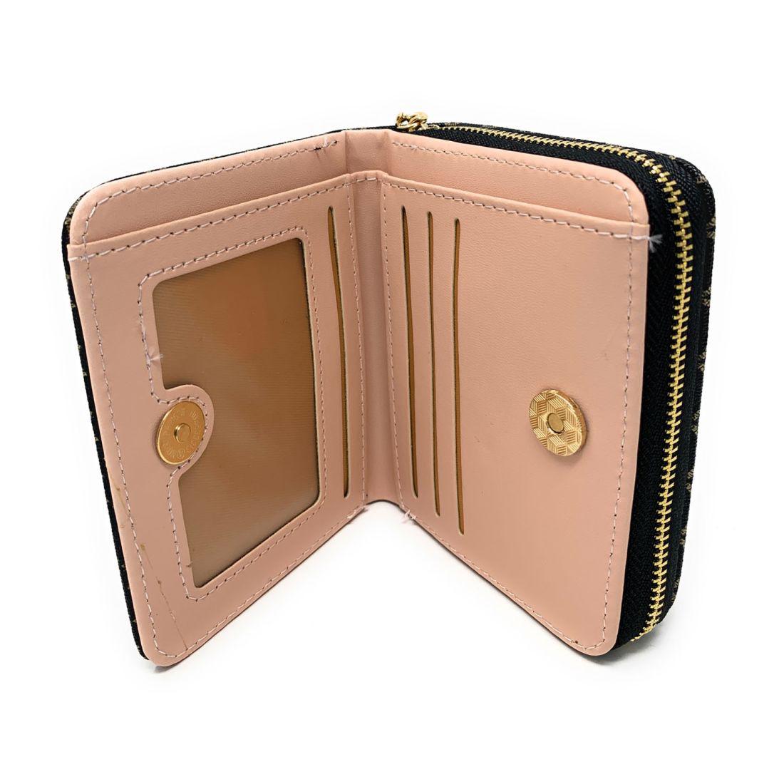 Empire Cove Stylish Printed Bifold Wallets for Women Ladies Teens Card Holder-Black-