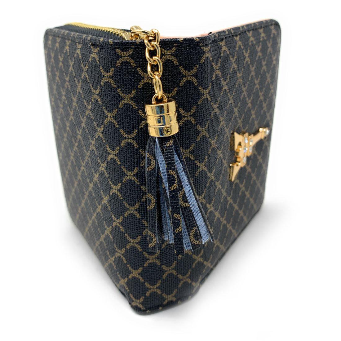 Empire Cove Stylish Printed Bifold Wallets for Women Ladies Teens Card Holder-Black-