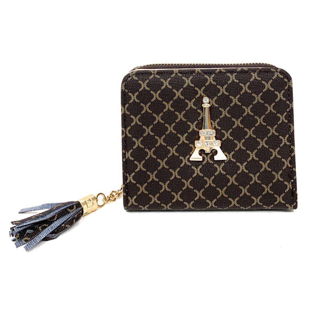 Empire Cove Stylish Printed Bifold Wallets for Women Ladies Teens Card Holder-Black-