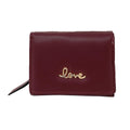 Empire Cove Stylish Trifold Love Wallets for Women Ladies Teens Card Coin Holder-Wine Red-