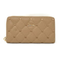 Empire Cove Stylish Fashionable Quilted Love Heart Zip Wallets Womens Teens-Khaki-