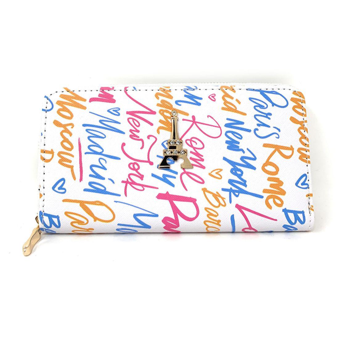 Empire Cove Stylish Fashionable NY Paris Milan London All Over Printed Wallets-