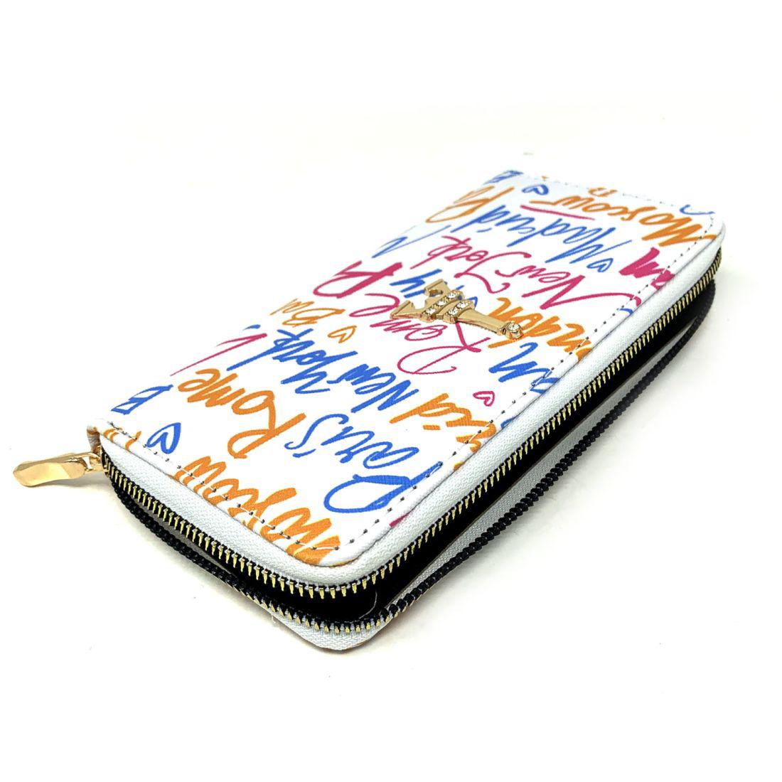 Empire Cove Stylish Fashionable NY Paris Milan London All Over Printed Wallets-