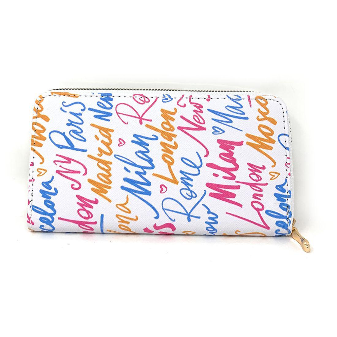 Empire Cove Stylish Fashionable NY Paris Milan London All Over Printed Wallets-