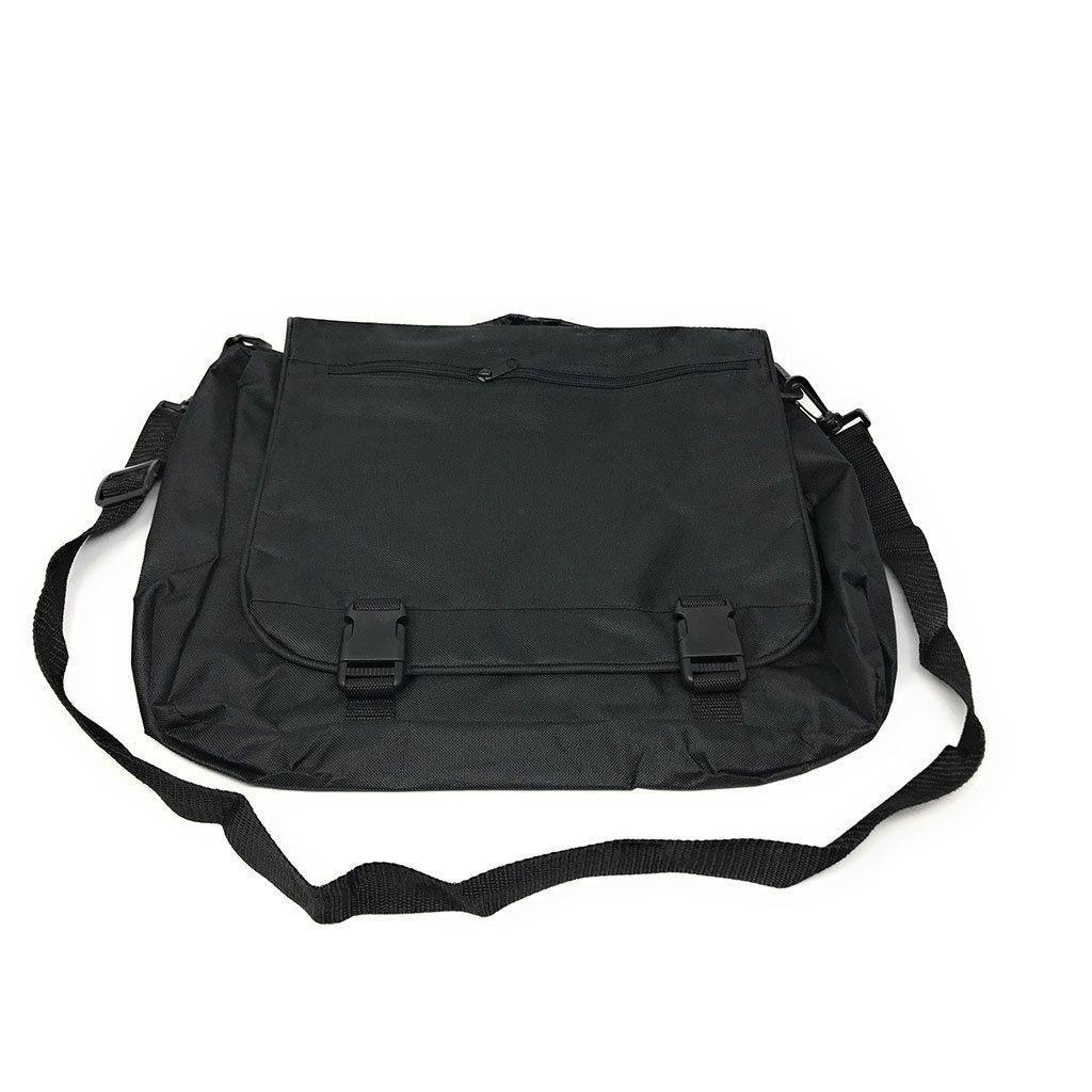 1 Dozen Expandable Portfolio Messenger Shoulder Bag Bags Brief Case Wholesale-BLACK-