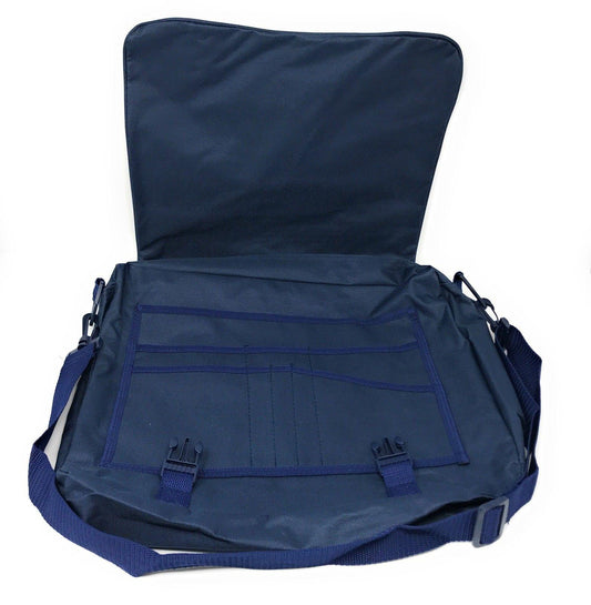 1 Dozen Expandable Portfolio Messenger Shoulder Bag Bags Brief Case Wholesale-BLACK-