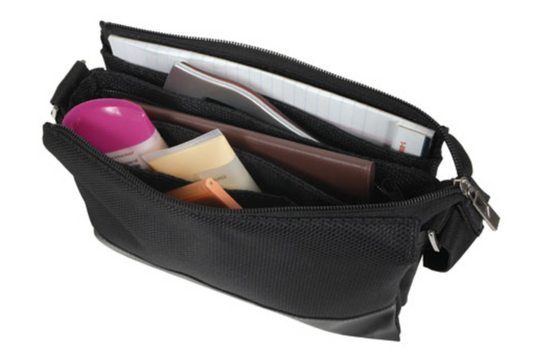 Small Women Bag Shoulder Strap Travel Pouch Purse Multi Pockets Organizer Bag-