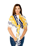 Casaba Womens Winter Scarves Scarf Wraps Shawls Plaid Style Great Gifts-Yellow-Blue-Tribe-