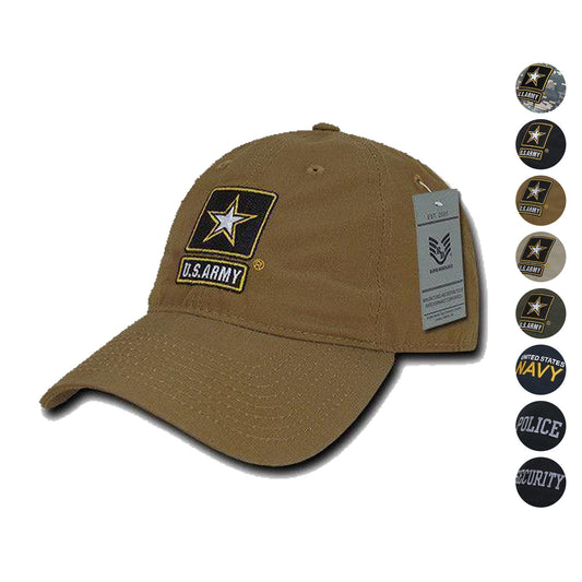 Rapid Dominance Relaxed Relaxed MIL/LE Ripstop Cotton Dad Hats Caps-AiR Force-Navy-