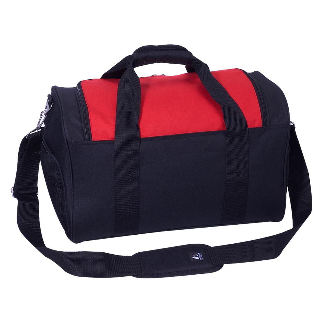 Everest Sports Wet Pocket Duffel Bag-Black-