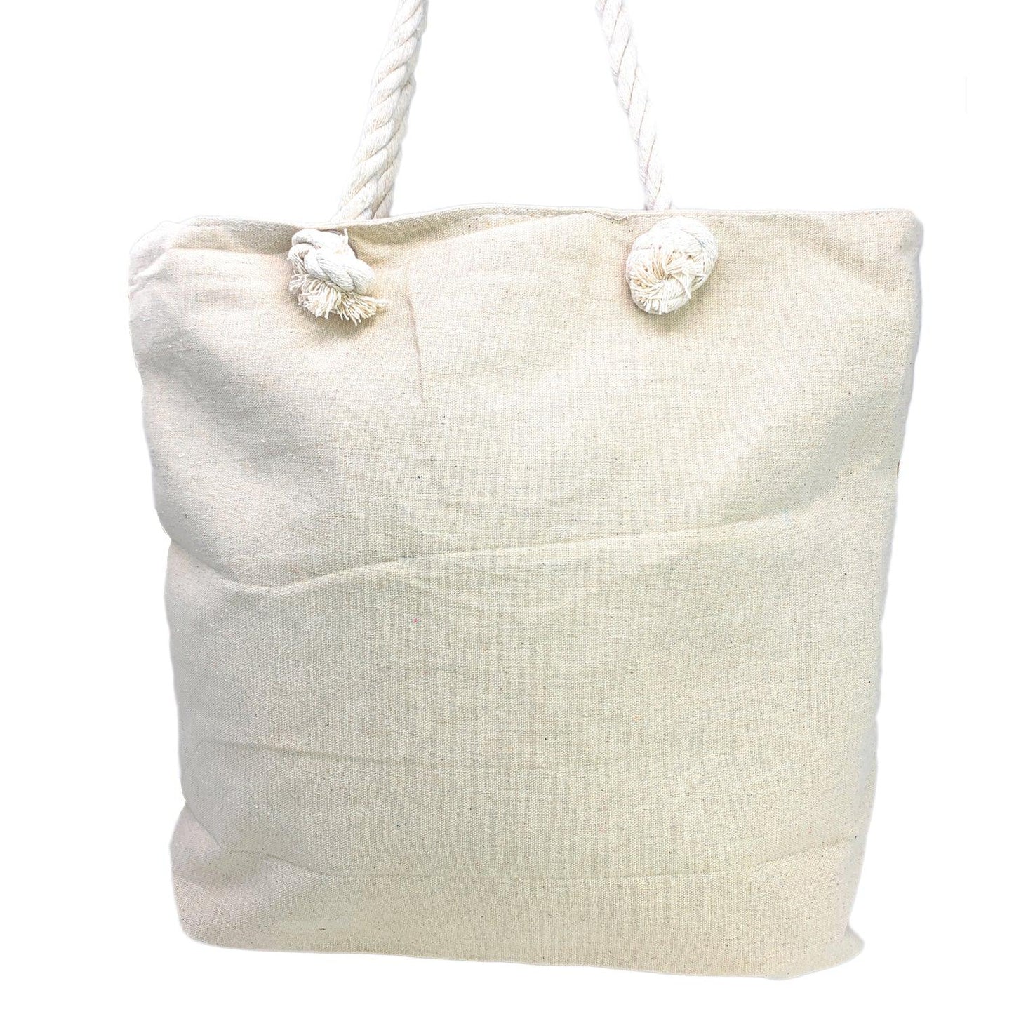 Empire Cove Designer Printed Cotton Canvas Tote Bags Reusable Beach Shopping-Dog Print-