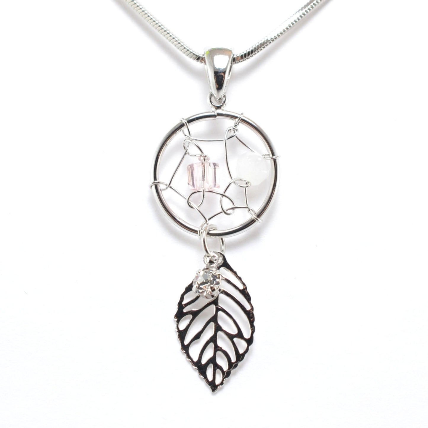 Empire Cove Dreamcatcher Pendant Necklace Silver Toned Rhinestone Fashion Jewelry-