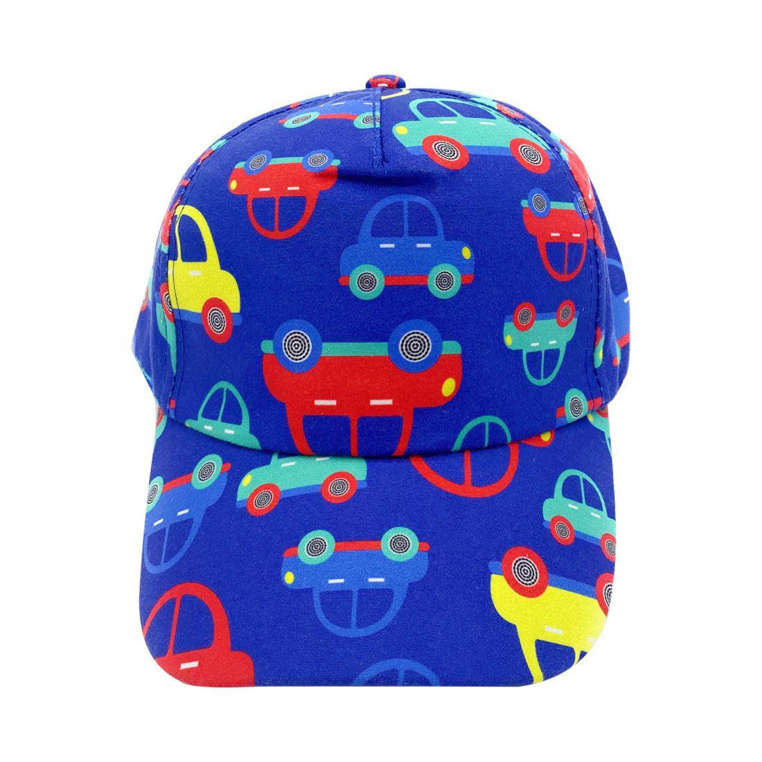 Empire Cove Kids Baseball Caps Fun Prints Hats Boys Girls Toddler-Cars-