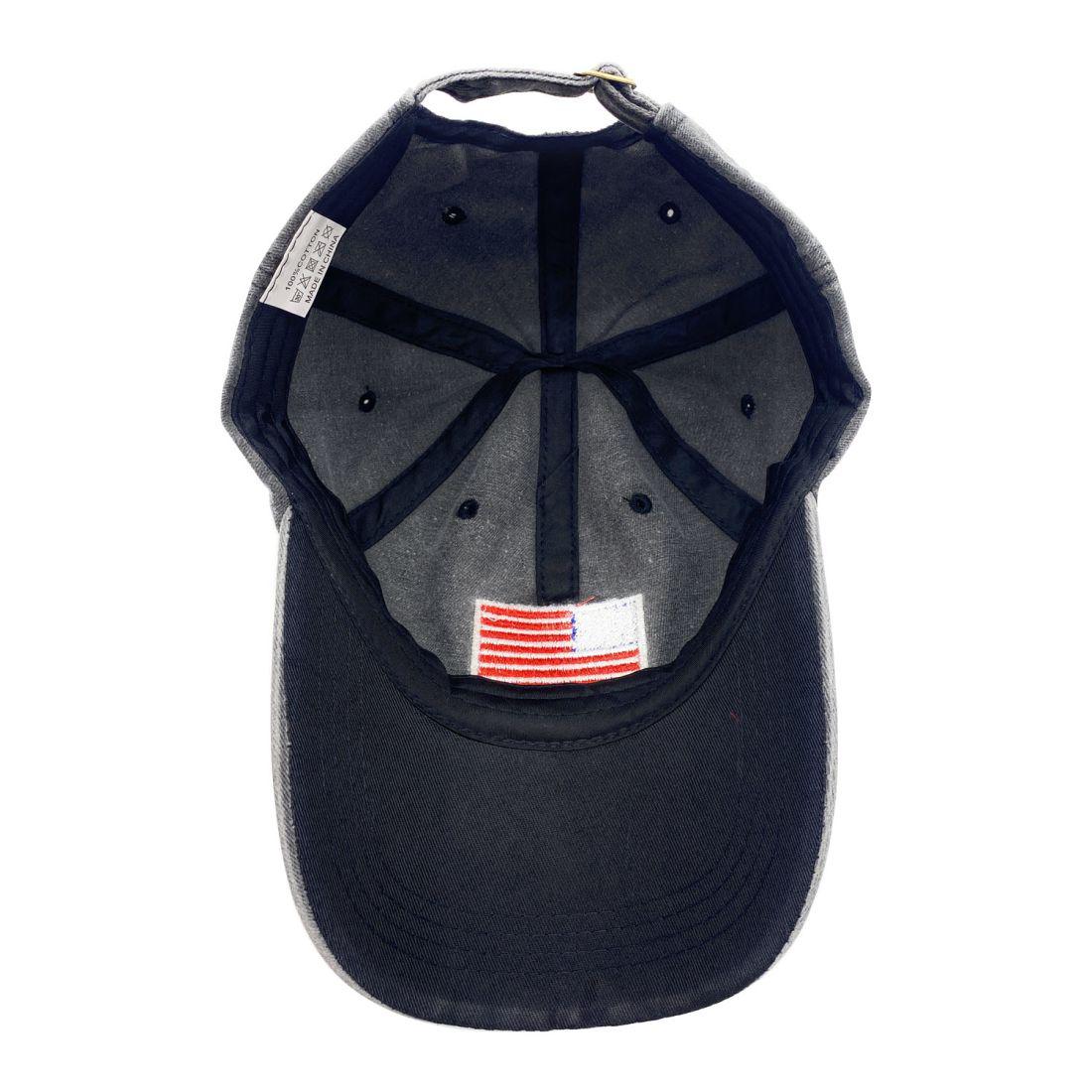 Empire Cove Washed USA Flag Cotton Baseball Dad Caps Patriotic Hats Vintage-Navy-