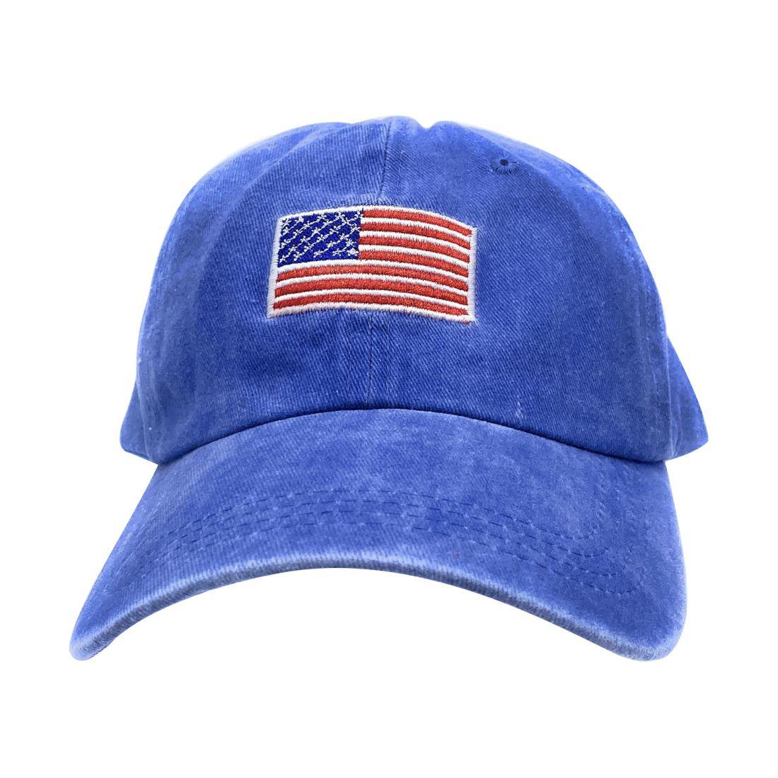 Empire Cove Washed USA Flag Cotton Baseball Dad Caps Patriotic Hats Vintage-Navy-