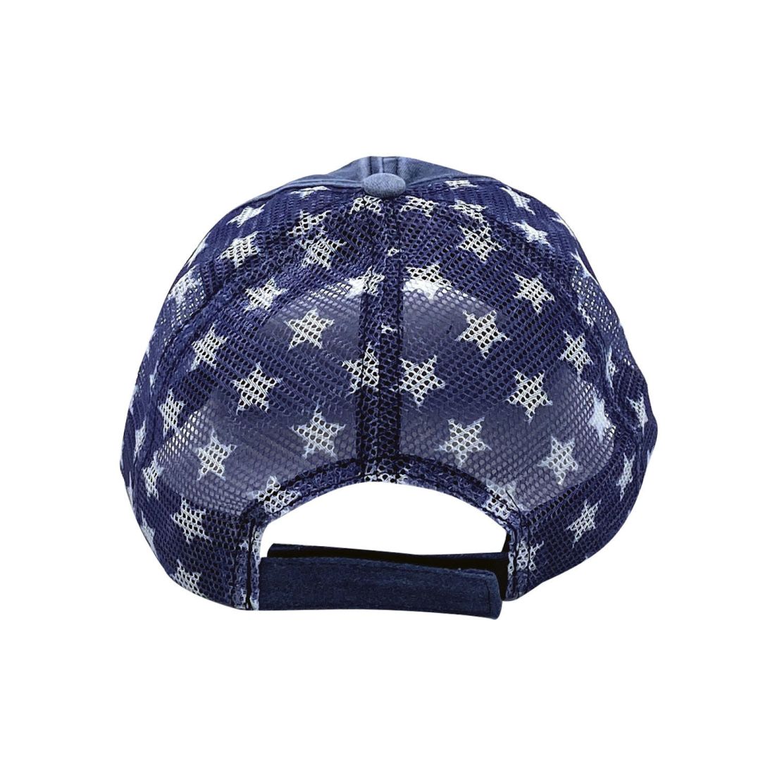 Empire Cove Distressed Washed USA Flag Stars Baseball Trucker Caps Patriotic Hat-Black-