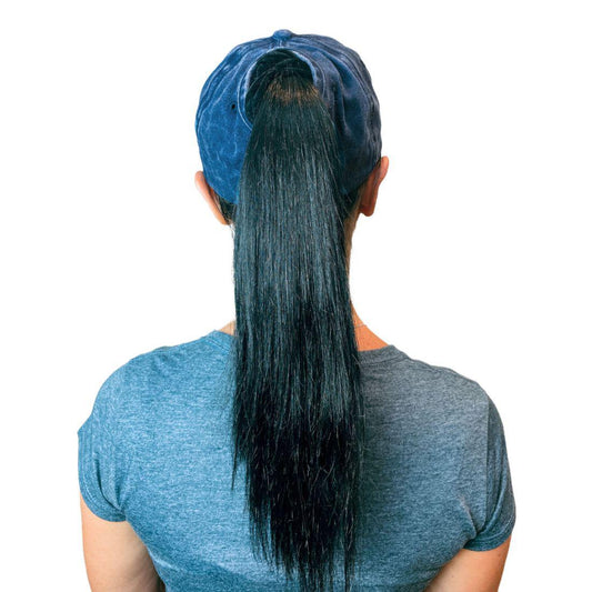 Empire Cove Womens Washed Ponytail Caps Cotton Hats Vintage Relaxed Fit-Navy-