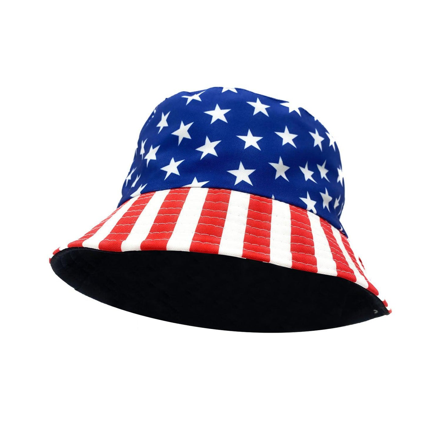 Empire Cove USA American Flag Patriotic Bucket Hat Fisherman Cap Women Men-