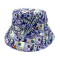 Empire Cove 100 Dollar Bill Money Bucket Hat Reversible Fisherman Cap Women Men-100 Dollar Bill New-