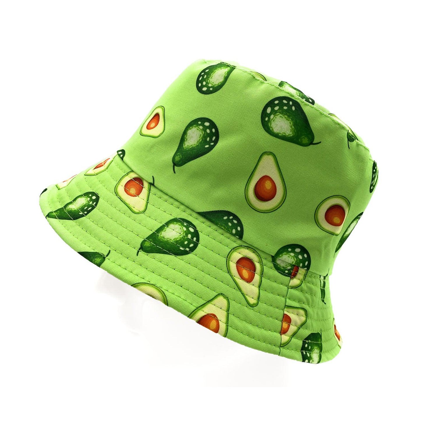 Empire Cove Fruit Designs Bucket Hat Reversible Fisherman Cap Women Men Summer-Avocado-