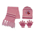 Empire Cove 3 Piece Kids Winter Knit Beanie Set Gloves Hats Scarves Girls Boys-Butterfly-