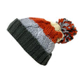 Empire Cove Cable Knit Beanie with Pom Pom Winter Multi Color Womens-Charcoal-