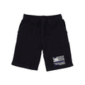 RAPDOM TS6 Fleece Gym Shorts Heroes Capes Thin Blue Line USA Flag-Black-Small-